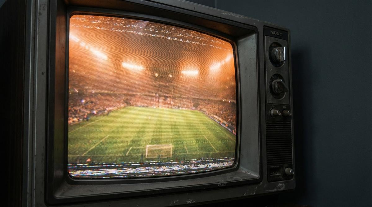 复古电视显示体育赛事画面 - 好博体育