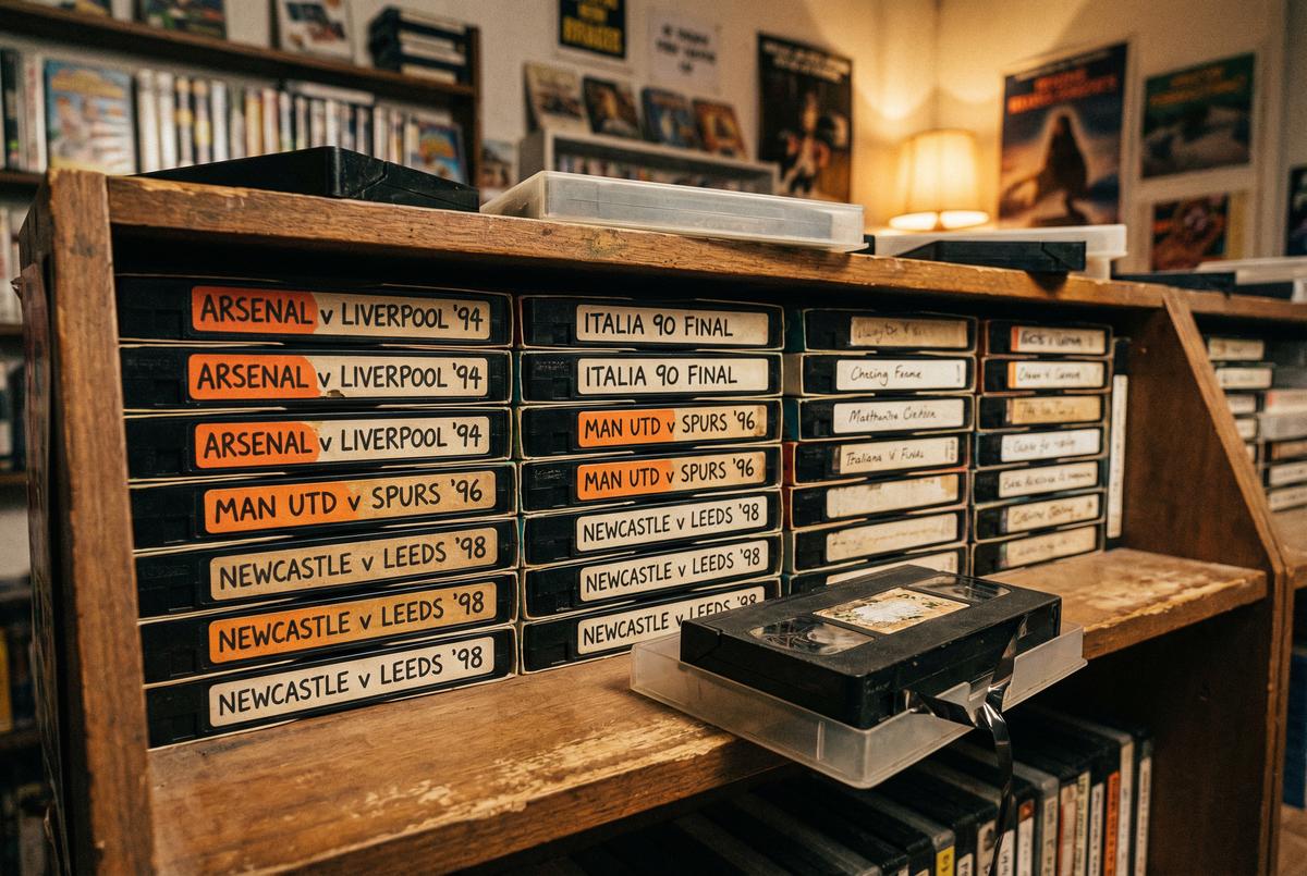 VHS录像带收藏展示经典赛事 - 好博体育